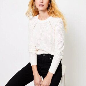 LOFT Stitchy Shirttail Sweater Size Small